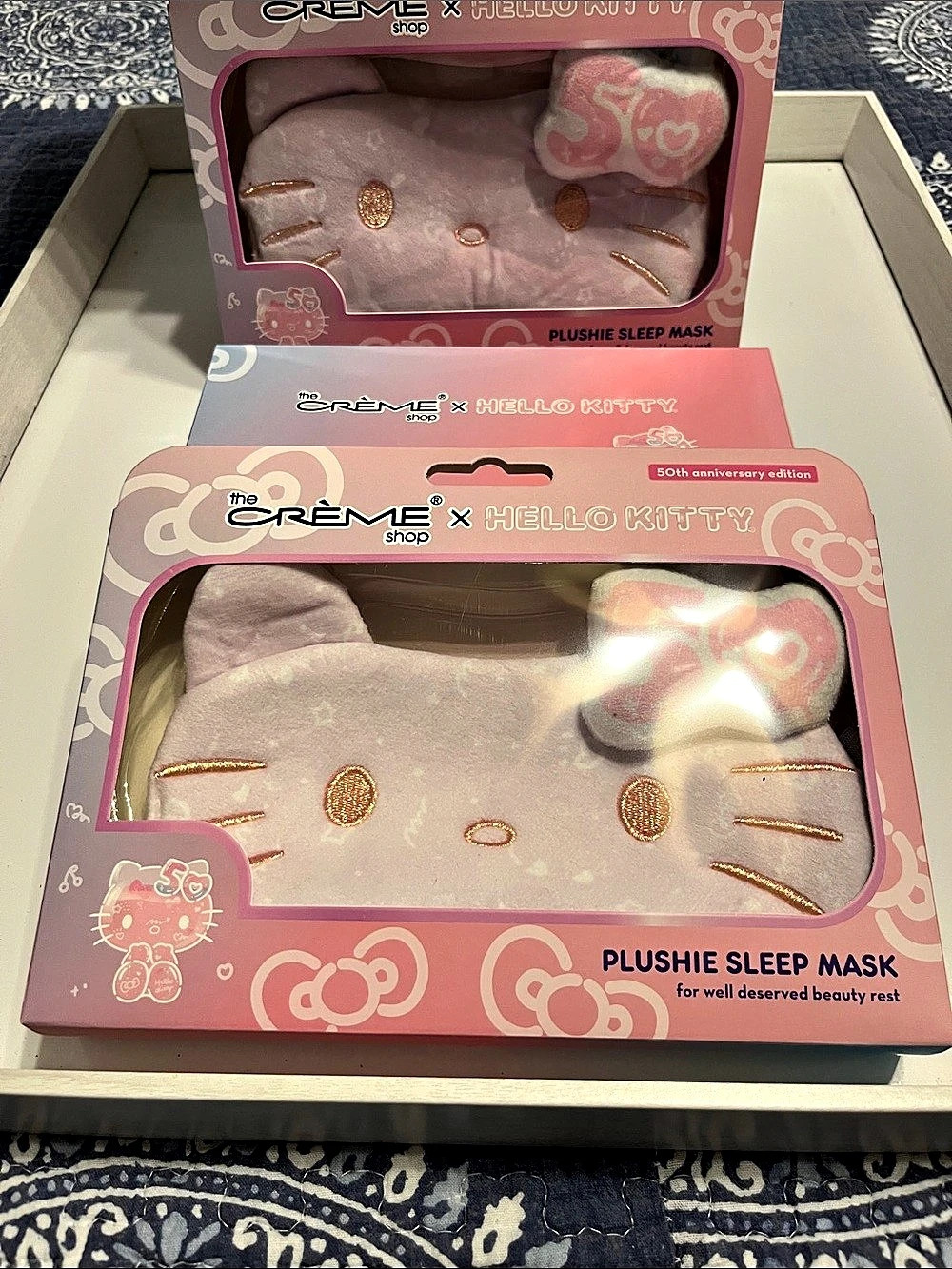 Bundle of 6 Crème Shop Plushie Sleep Mask Hello Kitty NWT Pink